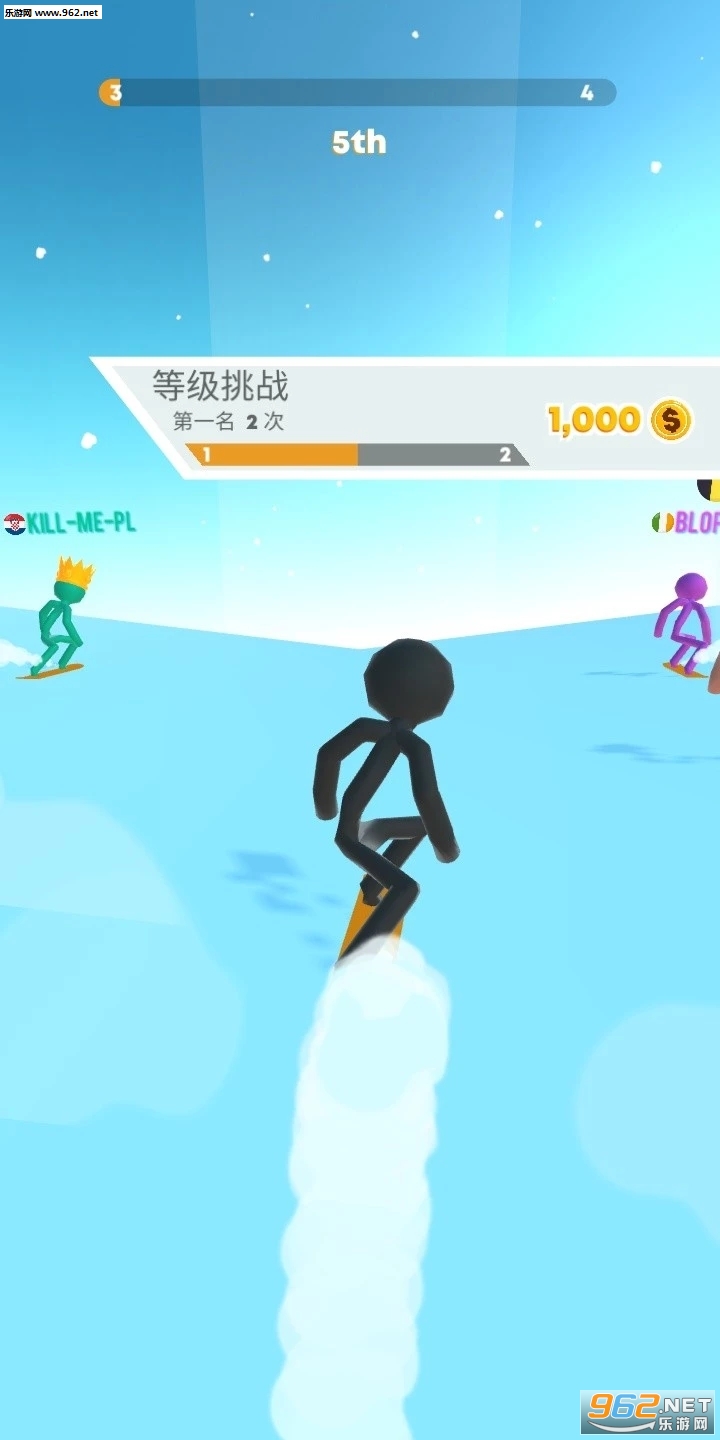 火柴人雪地赛中文版截图2