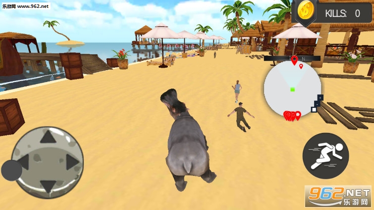 Angry Hippo Attack Simulator-City & Beach Attack��ŭ�ĺ�������ģ������Ϸ��ͼ3