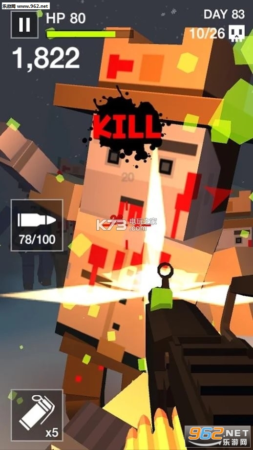 CubeZombieKiller(���齩ʬ�����Ϸ)��ͼ1