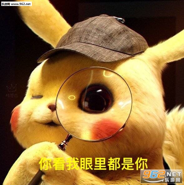 你看我眼里都是你皮卡丘表情包