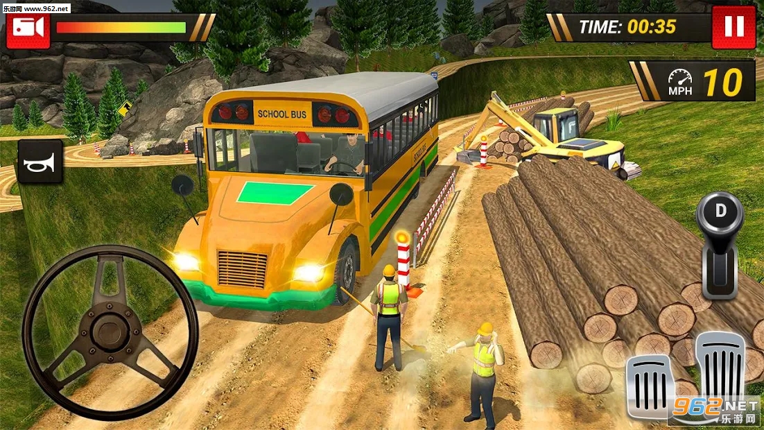 Offroad School Bus Driving Simulator 2019(越野校车司机2019安卓版)截图2