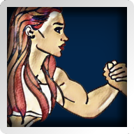 Armwrestling With Muscle Girls(�뼡����Ů��������Ϸ)