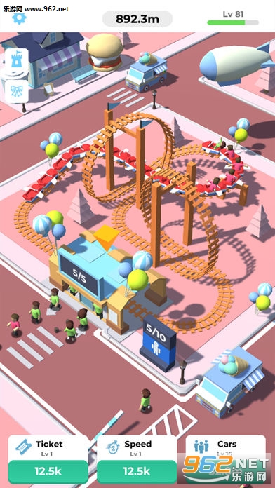 ��ɽ����� - ���⹫԰Idle Roller Coaster��Ϸ��ͼ2
