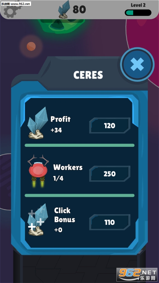 Idle Space Miner(���ÿռ�󹤰�׿��)��ͼ2