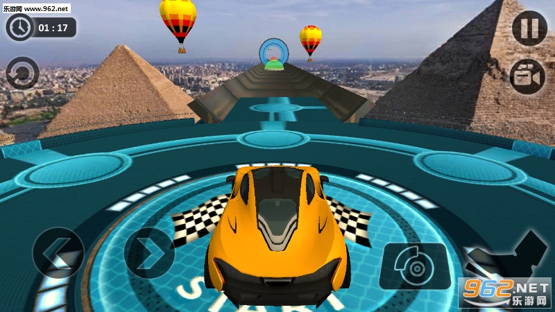 Happy Auto Wheels: Vertical Mega Ramp Stunts(快乐汽车车轮:垂直巨型坡道特技游戏)截图3