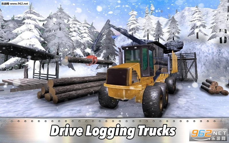 6x6 Timber Trucks Simulator: Winter Logging6x6ľ�Ŀ���ģ������׿��v1.1��ͼ1