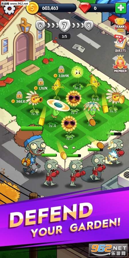Merge Flowers(�ʻ���ս��ʬ��׿��)��ͼ0
