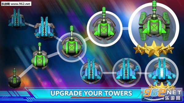 Galaxy Glow Defense(银河辉光防御游戏)截图1