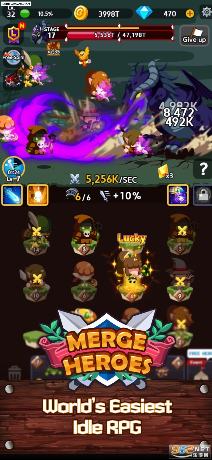 MergeHeroes(�ϲ�Ӣ�۱߽簲׿��)v2.0.4(Merge Heroes Frontier)��ͼ1