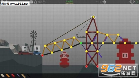 Poly Bridge(faker的眼泪游戏)截图1