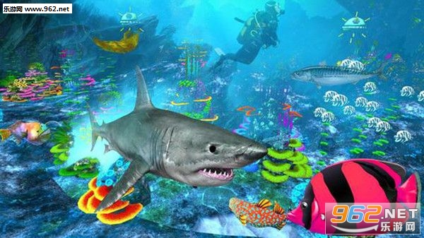 Shark Simulator - Megalodon(鲨鱼模拟器巨齿鲨汉化版)截图0