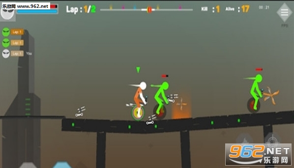 Stickman Ragdoll Happy Wheel(火柴人玩偶快乐的轮子手游)截图1