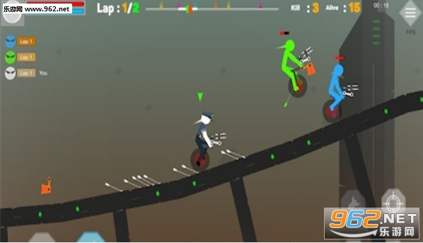 Stickman Ragdoll Happy Wheel(火柴人玩偶快乐的轮子手游)截图2