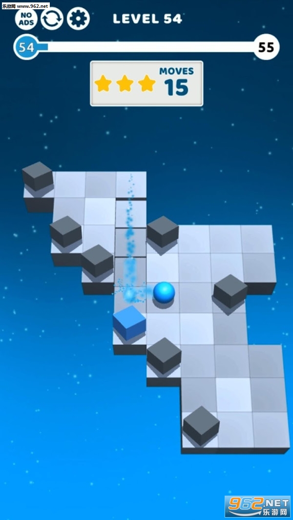 滑动彩色球3D手游截图3