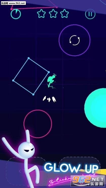 Glow Up: Stickman Jump(������Ź���Ծ��׿��)v1.0��ͼ1