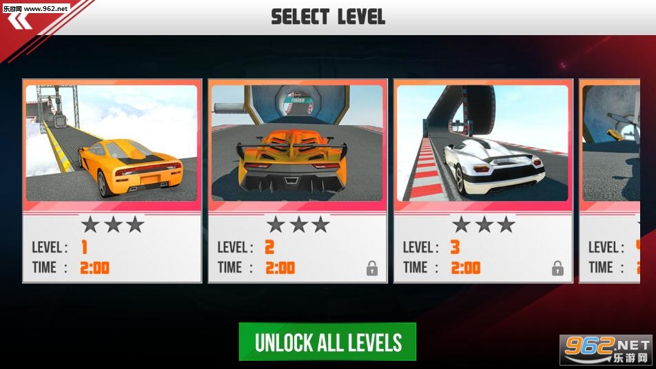 Mega Ramp Stunt Driver(巨型斜坡特技车手安卓版)截图0