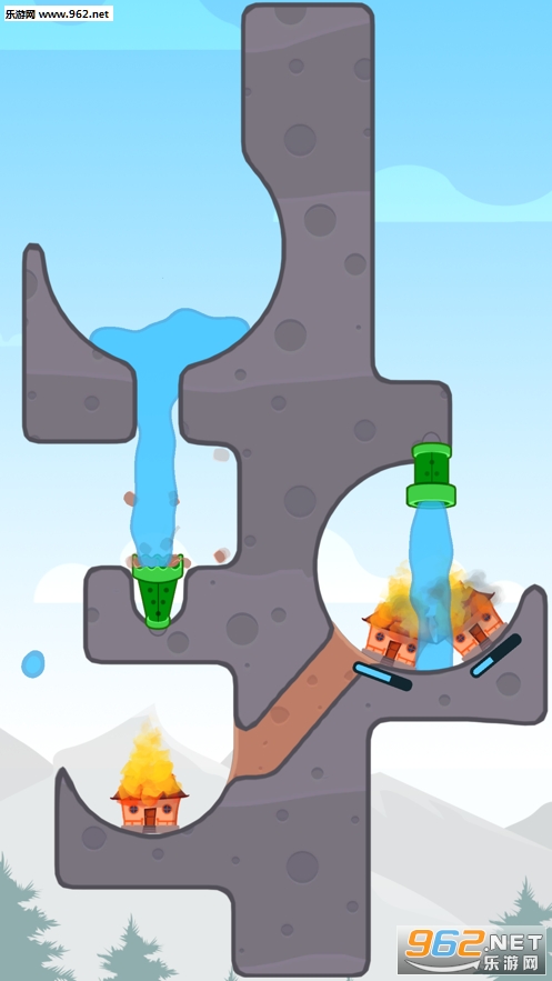 Water Rush(小房子爱着火游戏)截图0