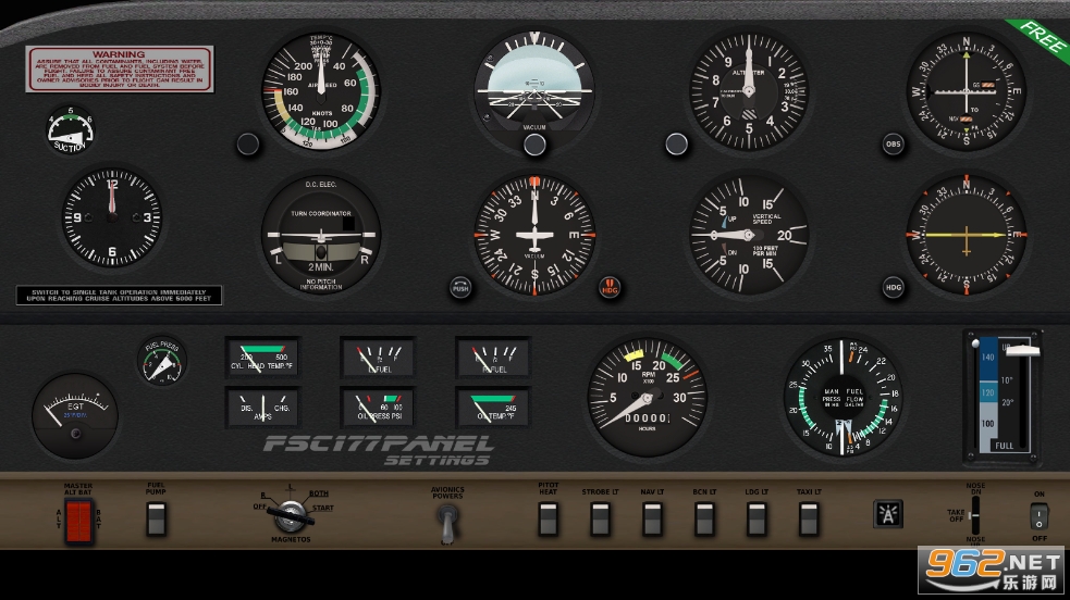 FsC177Panel(��˹��177�ɻ��Ǳ�������ģ����Ϸ)v1.5.0 ���İ��ͼ1