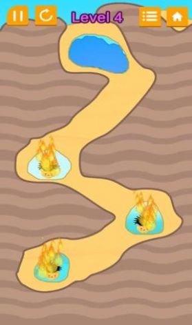 Dig Water(挖土引水灭火游戏)截图0
