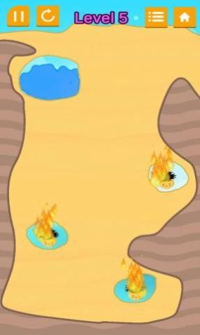 Dig Water(挖土引水灭火游戏)截图2