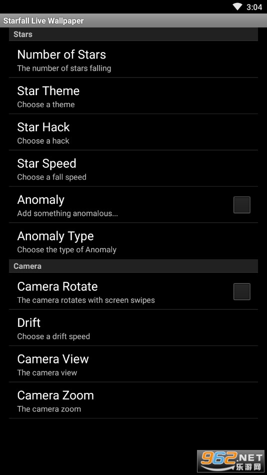 Starfall Live Wallpaper(���Ƕ�̬��ֽ�ֻ���)v1.9 �����ͼ1