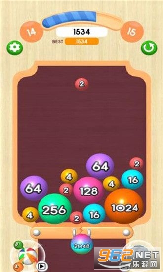 彩色球球2048红包版截图1