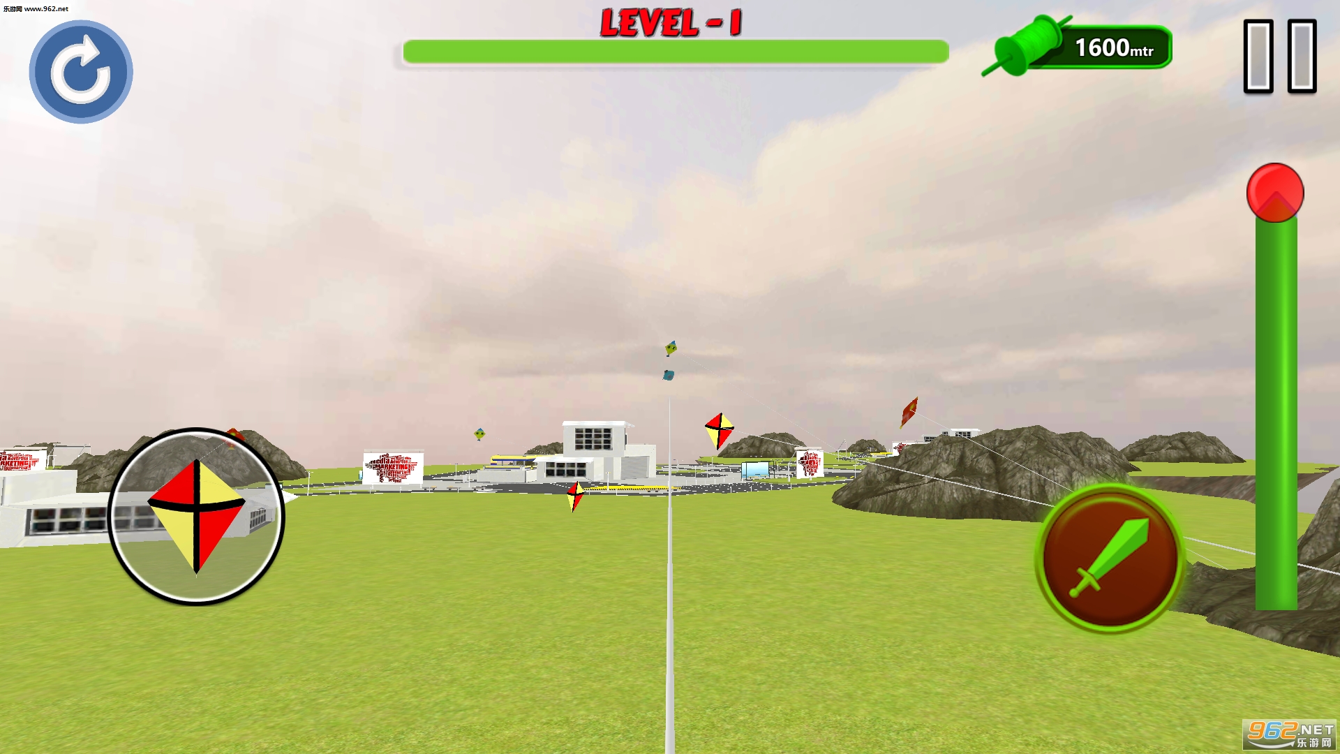 Kite Flyng 3D(���ݴ���ս3D��Ϸ)v1.2(Kite Flyng 3D)��ͼ1