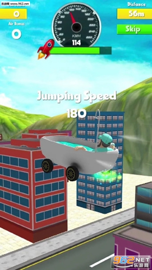 Crazy Stunt 3D(疯狂轮椅特技3D安卓版)截图0