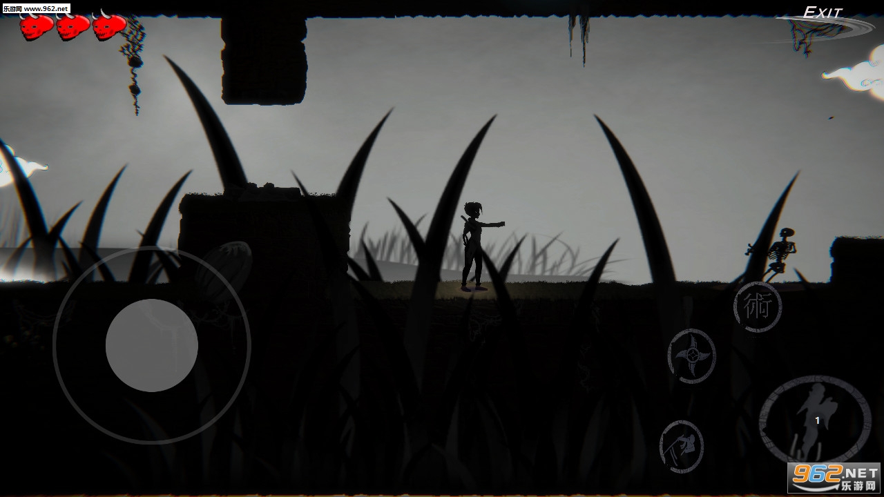 Hanzo Darkness Within���ĵĺڰ���Ϸ��ͼ1