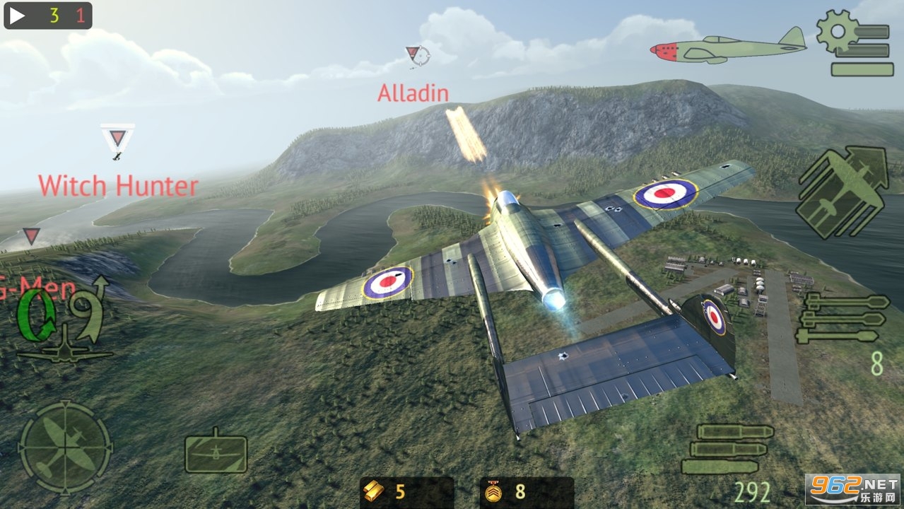 Warplanes: Online Combat(ս���ڶ��������ս������)��ͼ4
