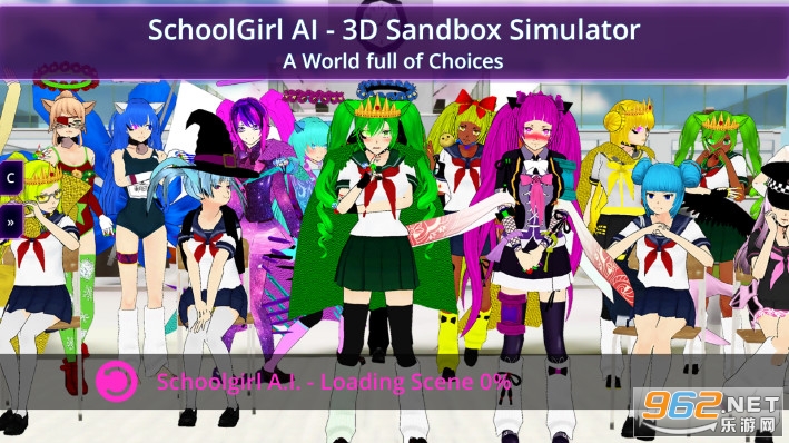 SchoolGirl AI - 3D Multiplayer Sandbox SimulatorУ԰��ŮAIģ������ͼ0