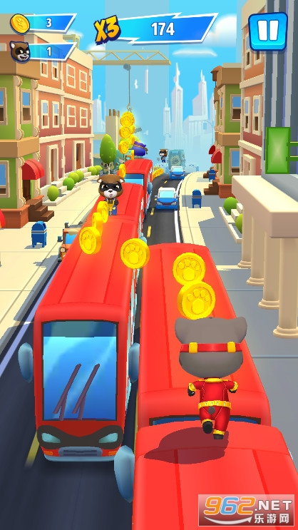��ķèӢ���ܿ���ʷ�Talking Tom Hero Dash��Ϸv1.0.3.338���޽�Ұ��ͼ4