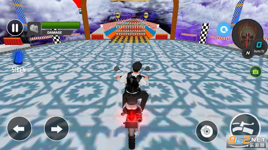 ��������б���ؼ���ȥ����(Police Bike Mega Ramp Stunts)��ͼ0