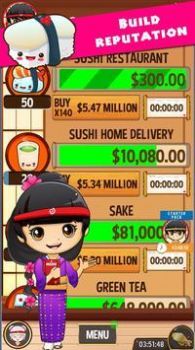 Sushi Tycoon Clicker(������˾�������İ�)v2.20 �ƽ���ͼ0