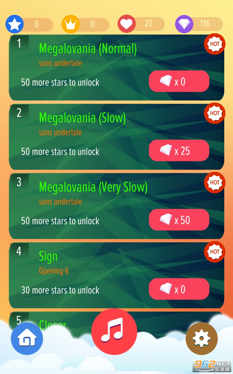 Piano Tiles Sans Megalovania(Sans����������Ϸ)v1.4 ȫ��Ŀ��ͼ0