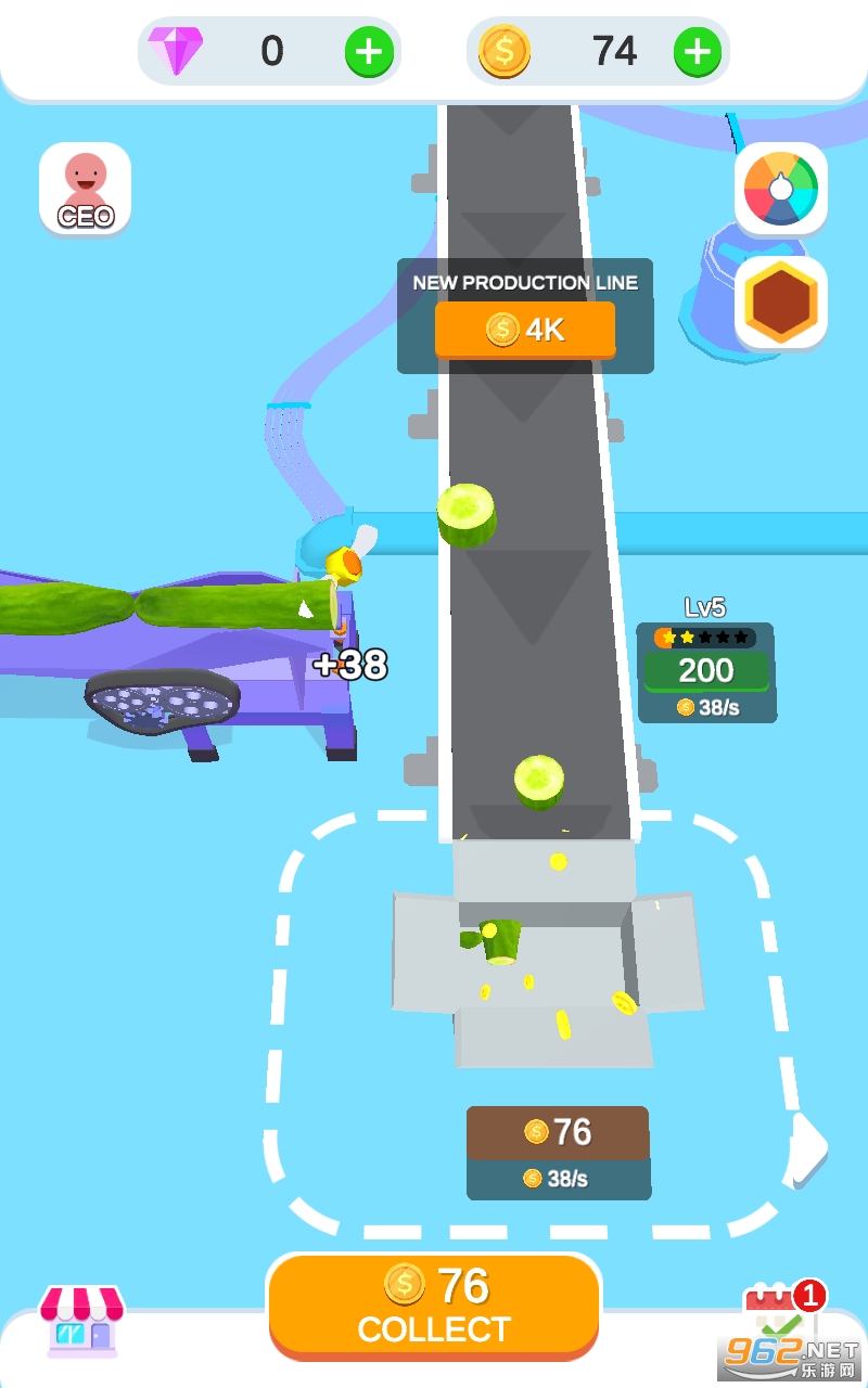 Idle Slice Factory(�߲�Ƭ���������Ϸ)v1.0 (Idle Slice Factory)��ͼ0