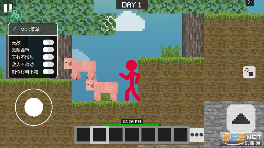 ����˲����������װ�(Stickman vs Multicraft: Noob Survival)v1.1.3��ͼ1
