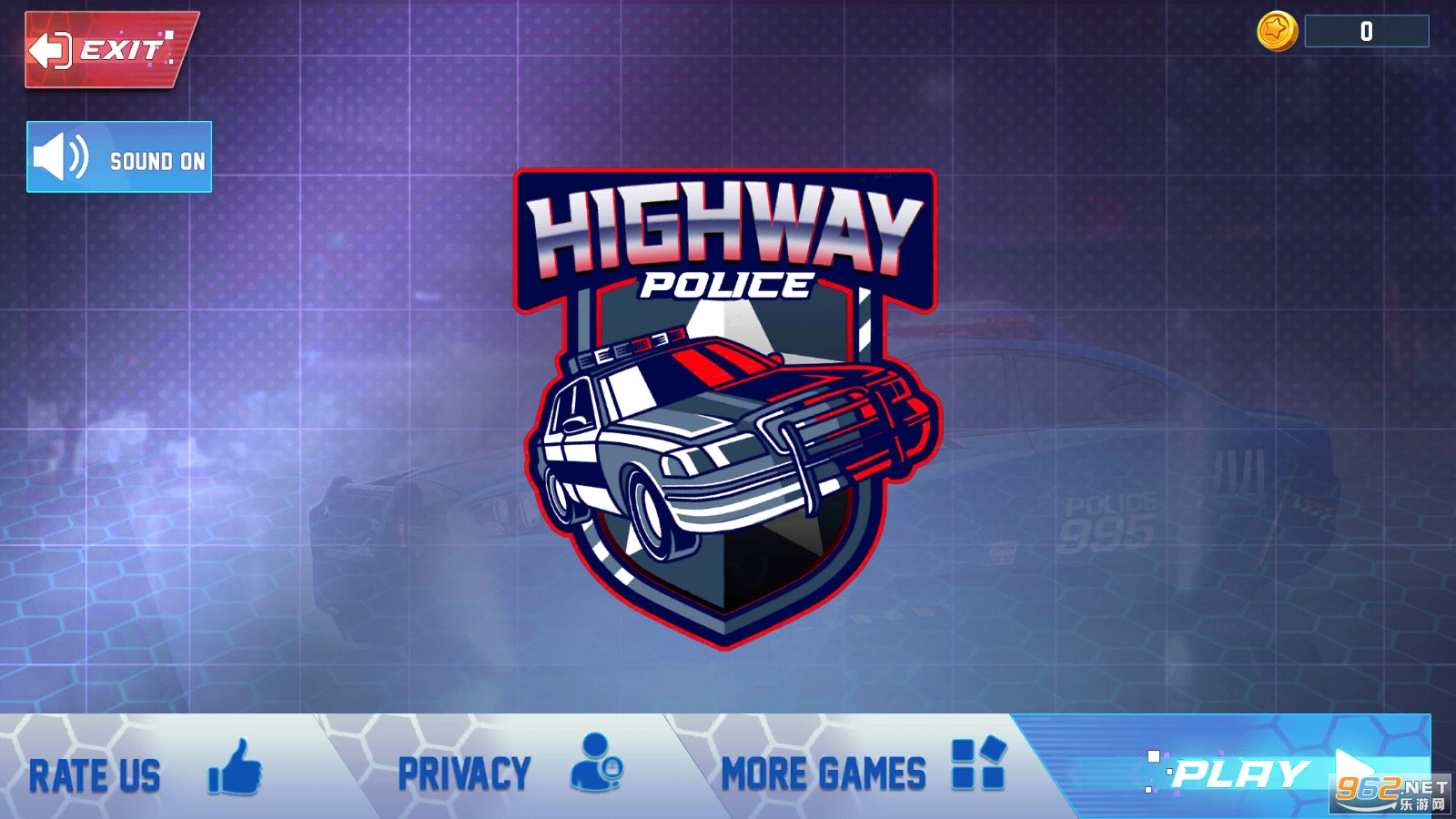 Highway Police Car Chase- Ambulance Rescue Service(公路警车追逐救援服务游戏)截图4