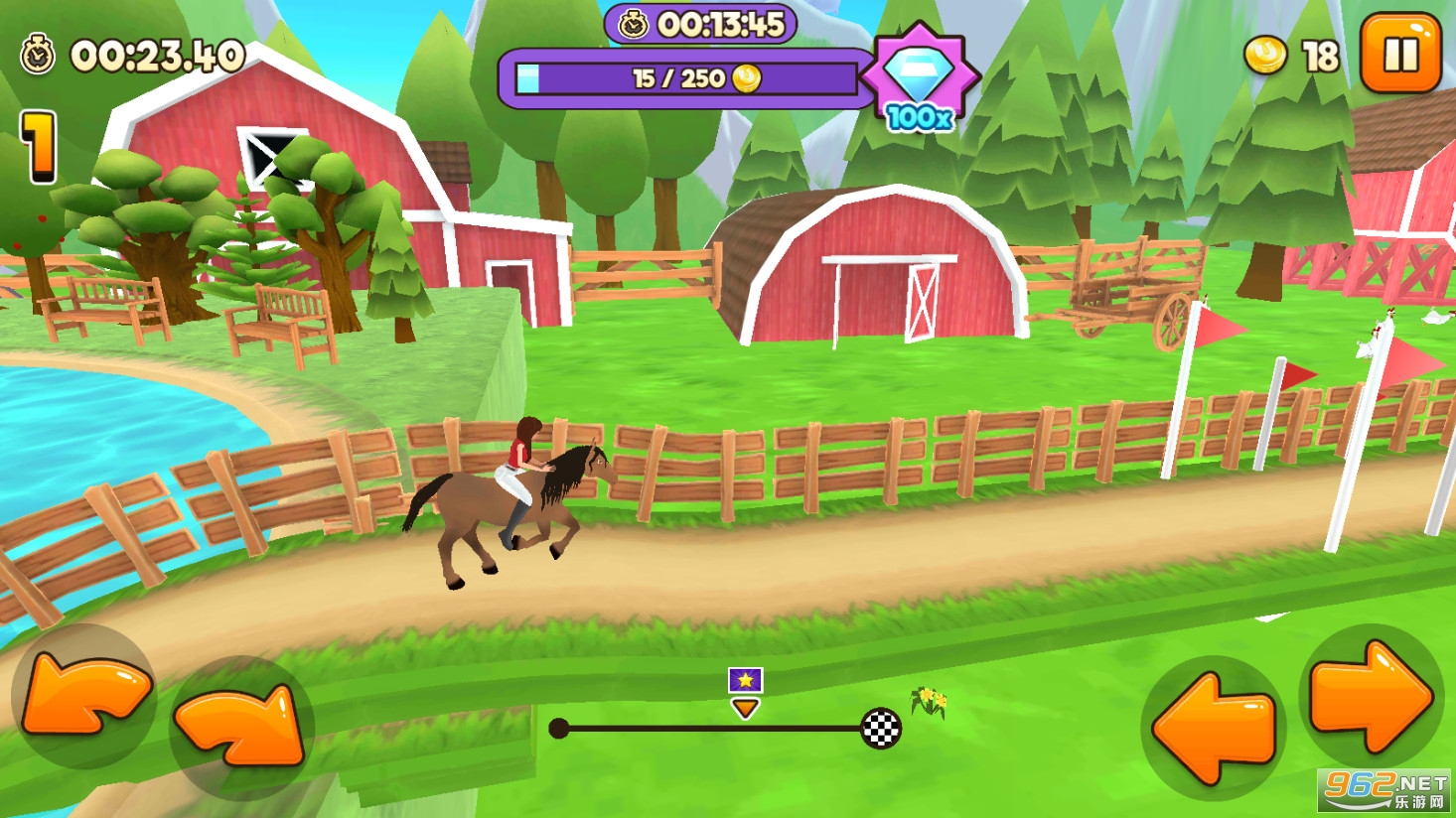 上坡赛马Uphill Rush Horse Racing截图0
