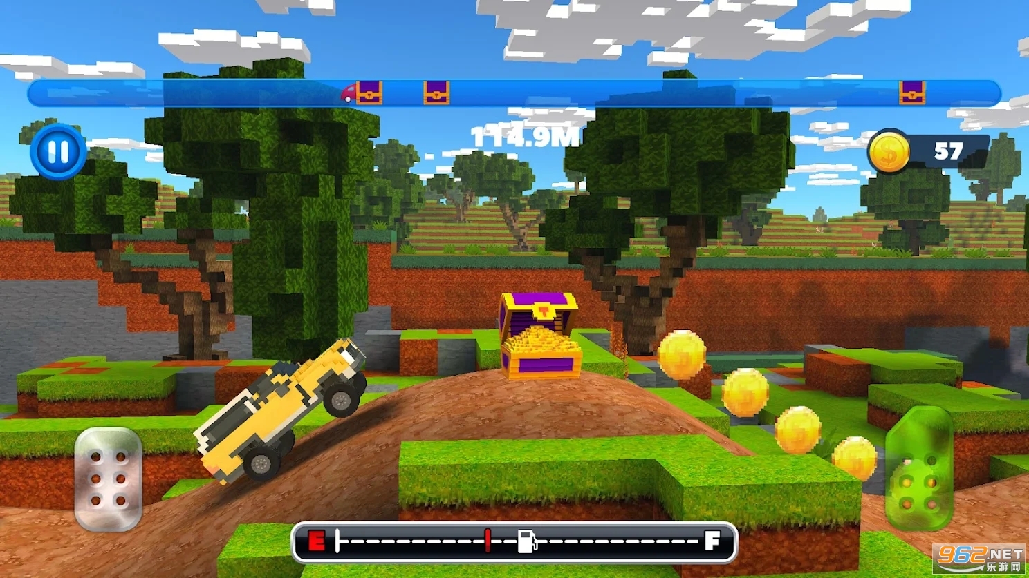 Blocky Rider: Roads Racing(方块骑手公路赛)截图1