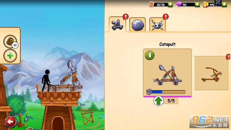 火柴人之守卫城堡2无限金币版(The Catapult 2)截图3