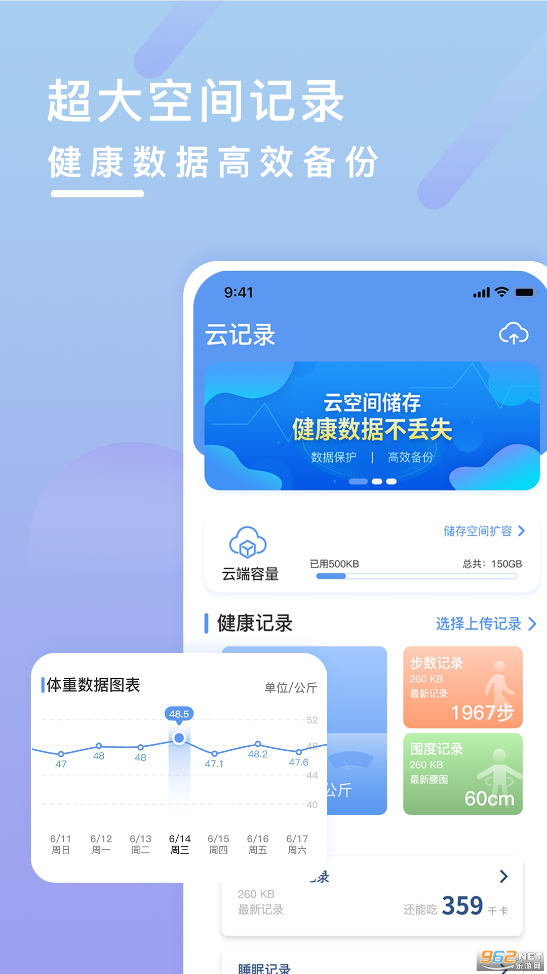 健康云记录app截图0