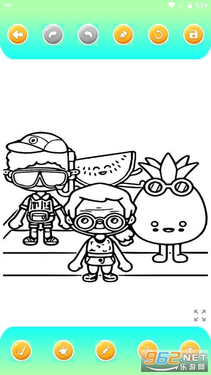 �п���ɫ����(Toca boca life coloring)��Ϸ��ͼ0