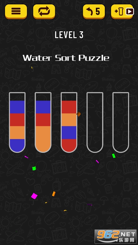 Water Sort Puzzle��Ϸ���� ˮ����ƴͼ����(50�ع��ԡ�105��107��31�ع���)