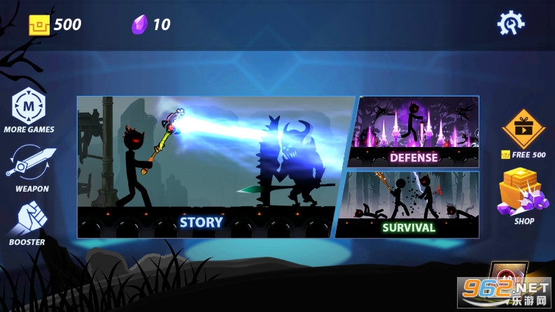 �����Ӱ�Ӵ�˵���޽�Ұ�(Supreme Stickman Shadow Legends: Sword Fight Games)v1.0��ͼ0