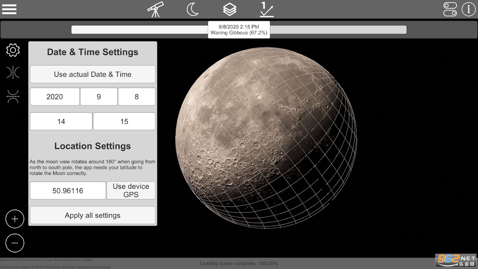 GlobeViewer Moon����3D��ͼv0.5.6 ��׿���ͼ1