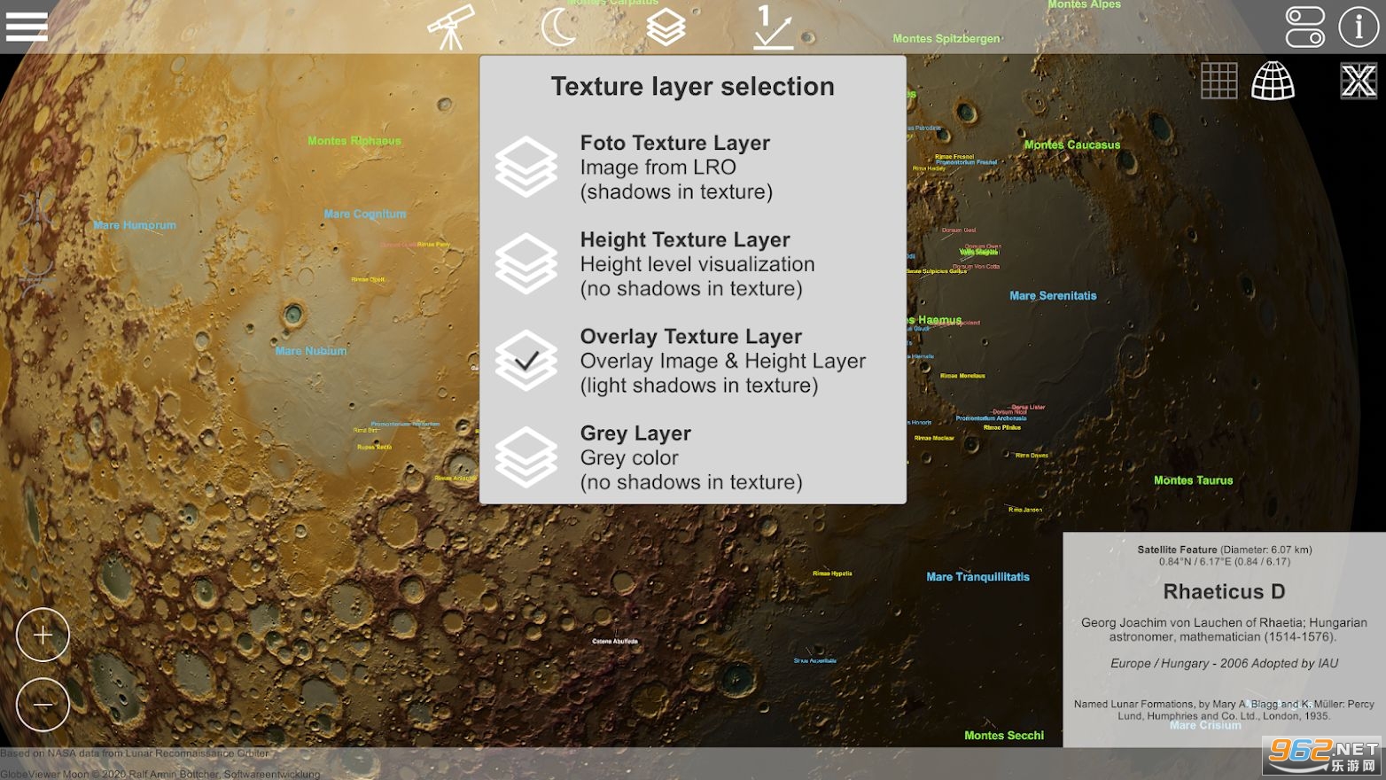 GlobeViewer Moon����3D��ͼv0.5.6 ��׿���ͼ3