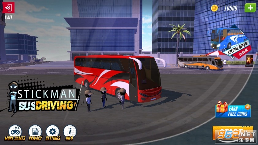 Stickman - Bus Driving Simulator(火柴人巴士模拟器2021手机版)截图0