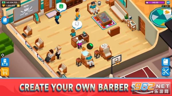 Idle Barber Shop Tycoon(放置理发店大亨手游)截图0