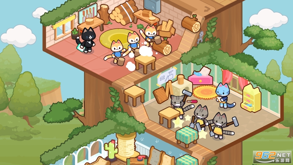 CatTycoon(Idle Cat Tycoon : Furniture Craft Shop)截图3